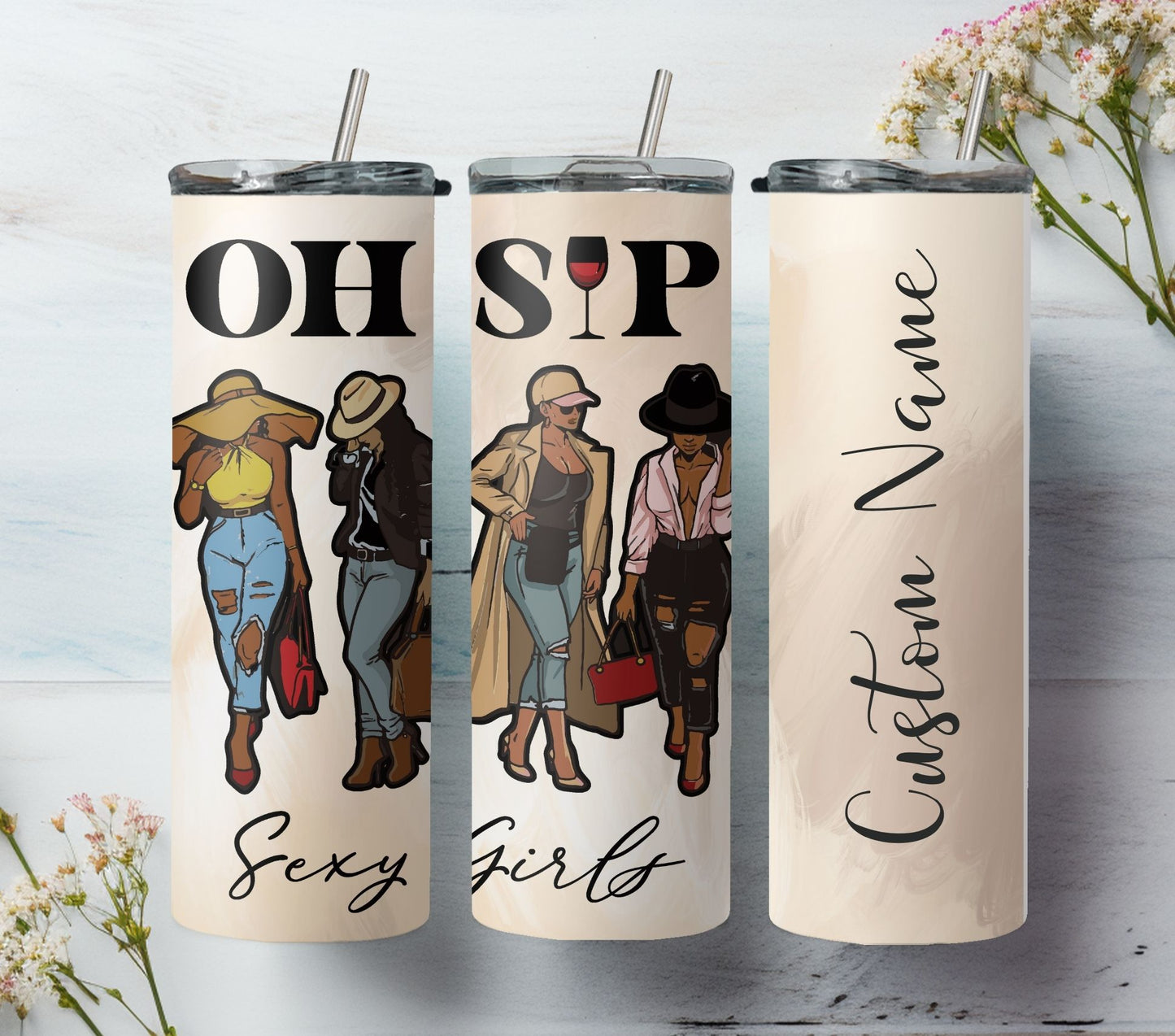 Oh Sip Girl Tumbler, Girl Trip Tumbler