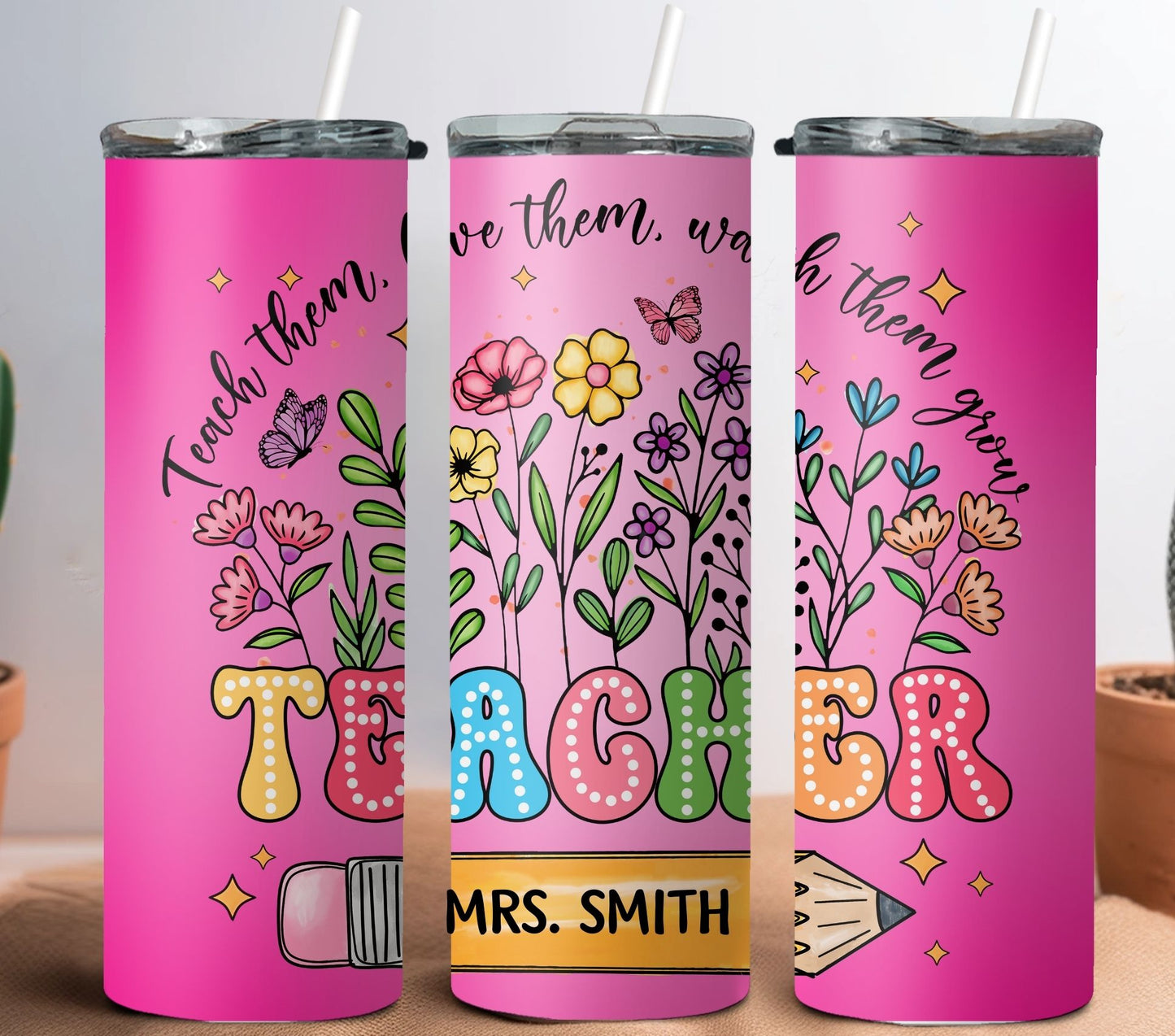 Teacher Tumbler, Teacher Name Tumbler