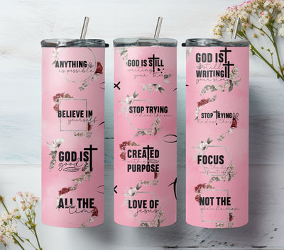 Faith Tumbler, Christian Bible Verse Tumbler