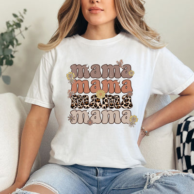 Mama Mama Leopard Shirt