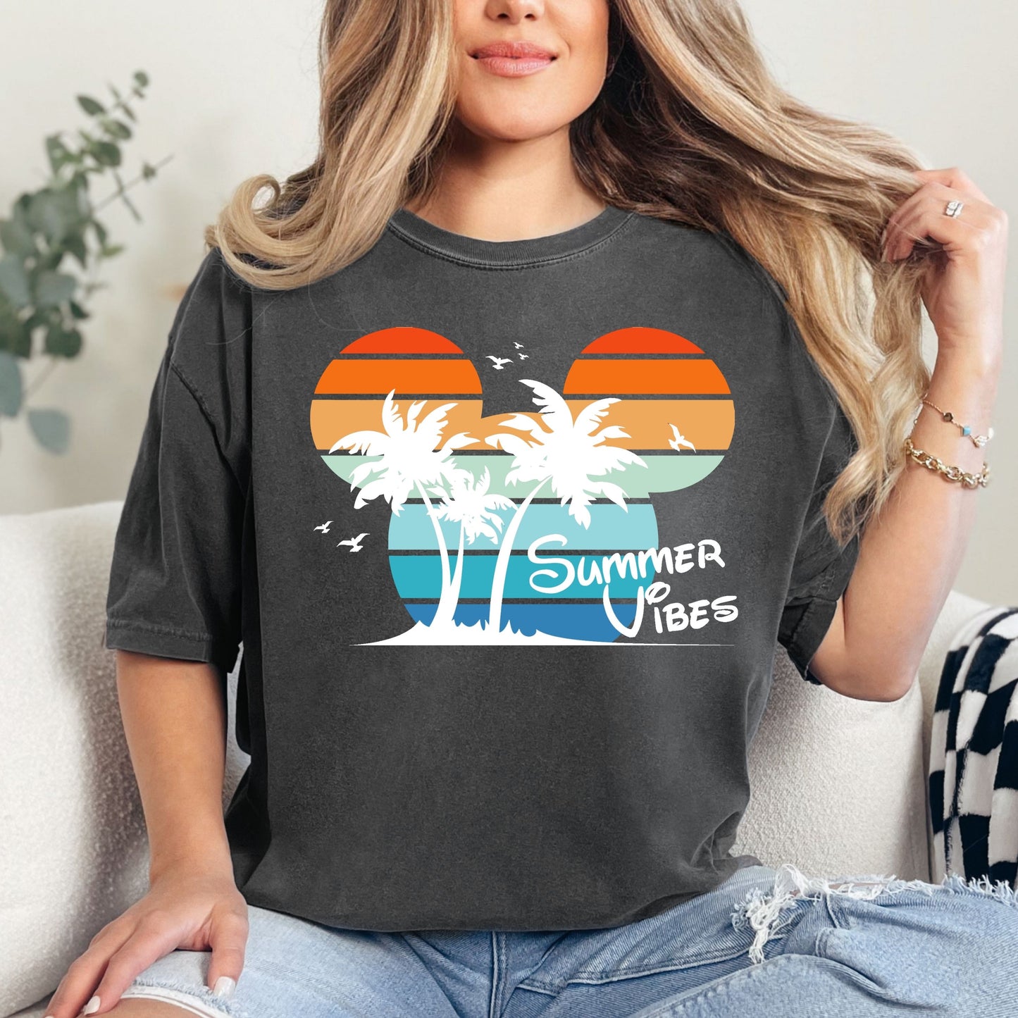 Summer Vibes Shirt, Summer Mickey Shirt