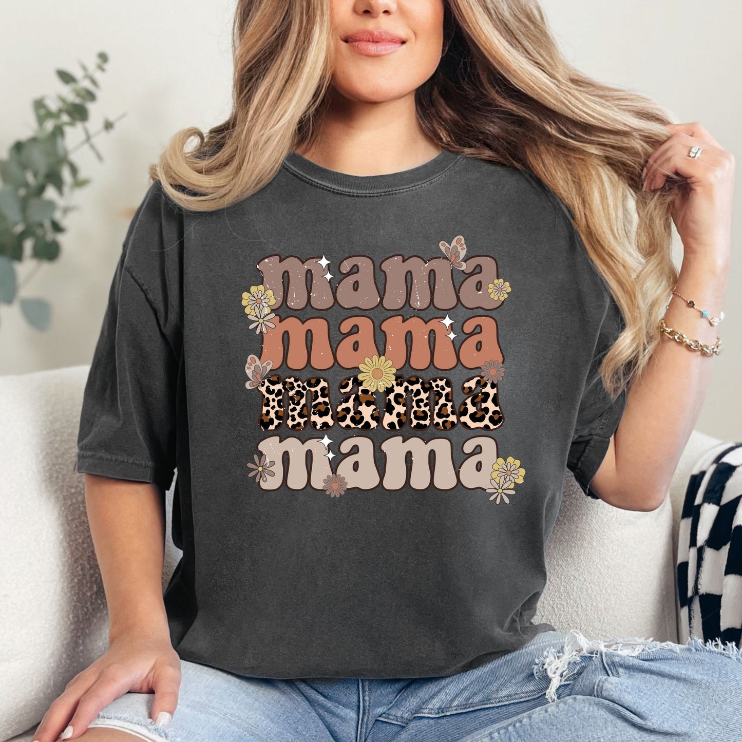 Mama Mama Leopard Shirt