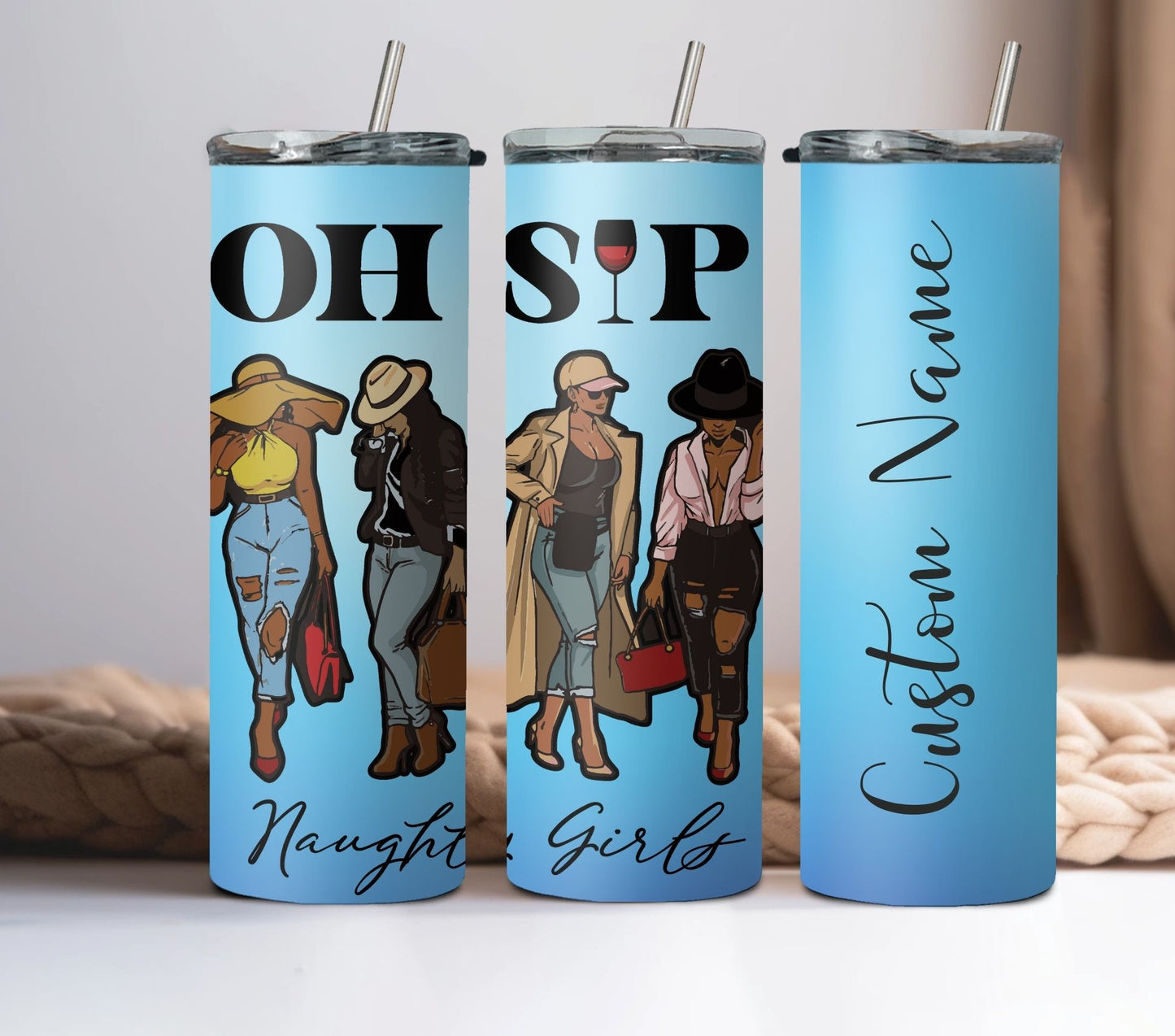 Oh Sip Girl Tumbler, Girl Trip Tumbler