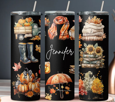 Fall Tumbler, Fall Custom Tumbler