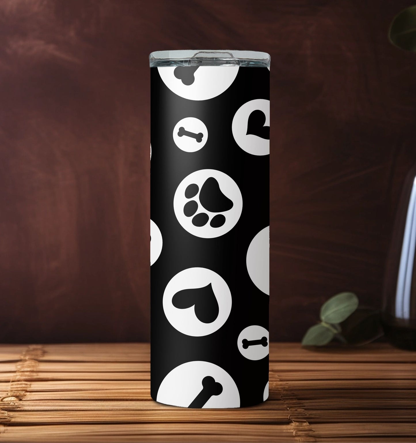 Dog Tumbler, Dog Paw Tumbler