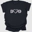 Dad Embroidered Heart T-Shirt, Perfect Gift for Father's Day