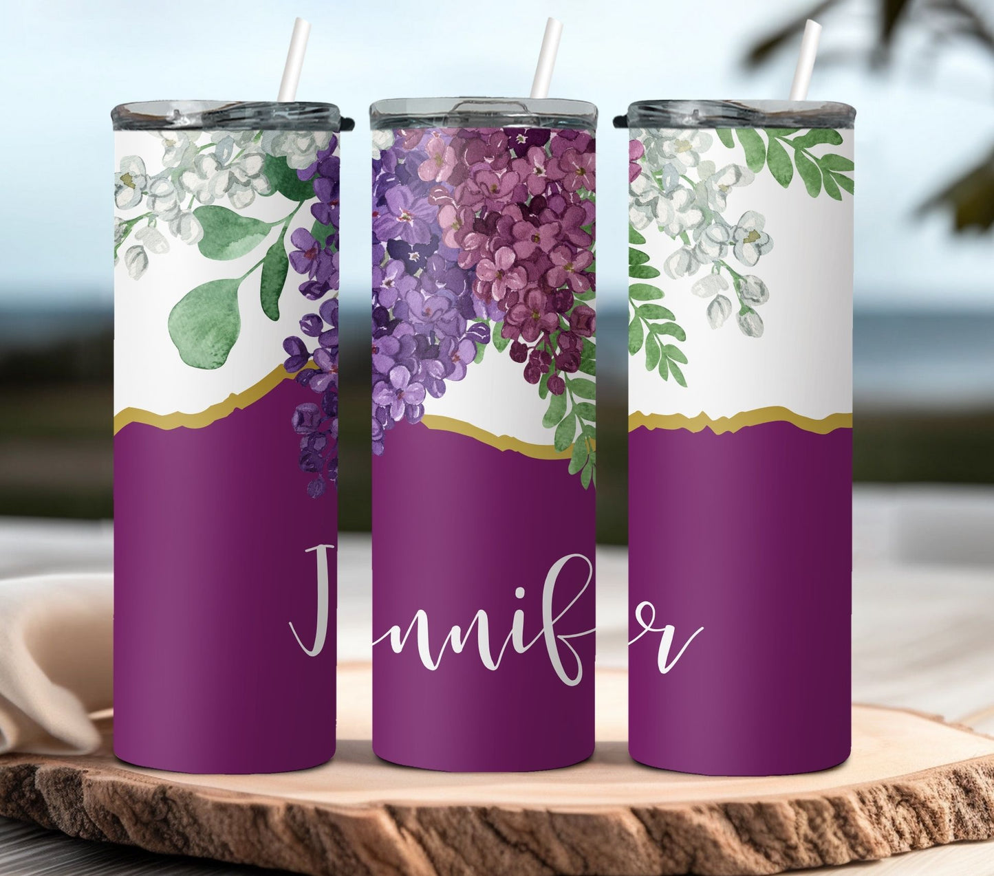 Flowers Tumbler, Custom Flowers Tumbler