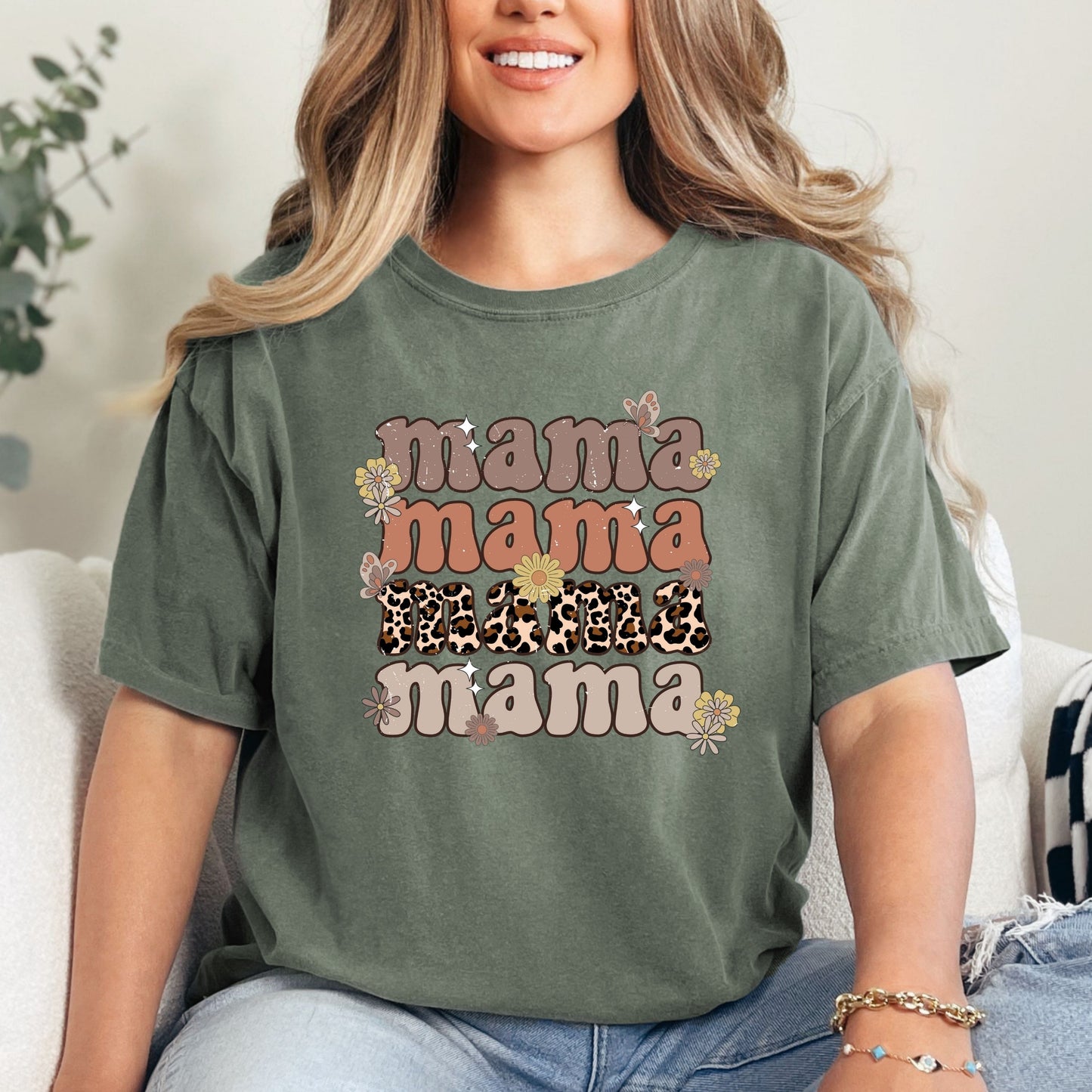 Mama Mama Leopard Shirt