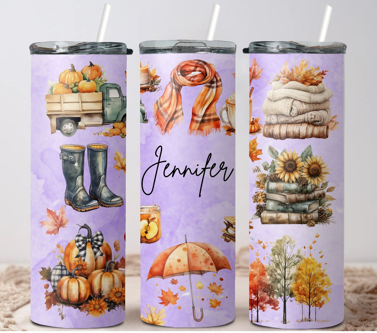 Fall Tumbler, Fall Custom Tumbler