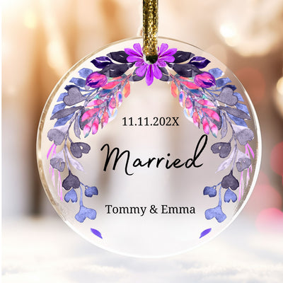 Married Ornament, Custom Married Flowers