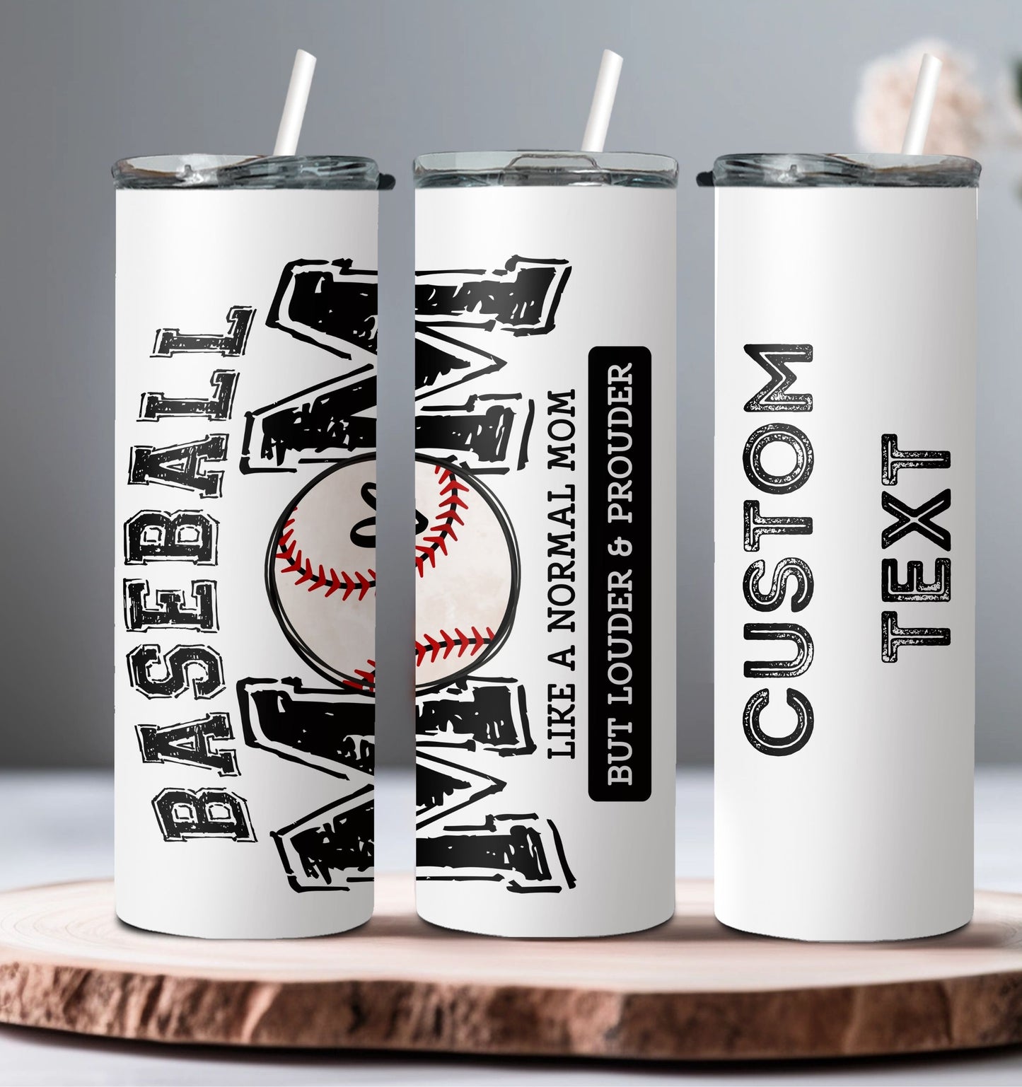 Baseball Mom Tumbler, Custom Mom Tumbler