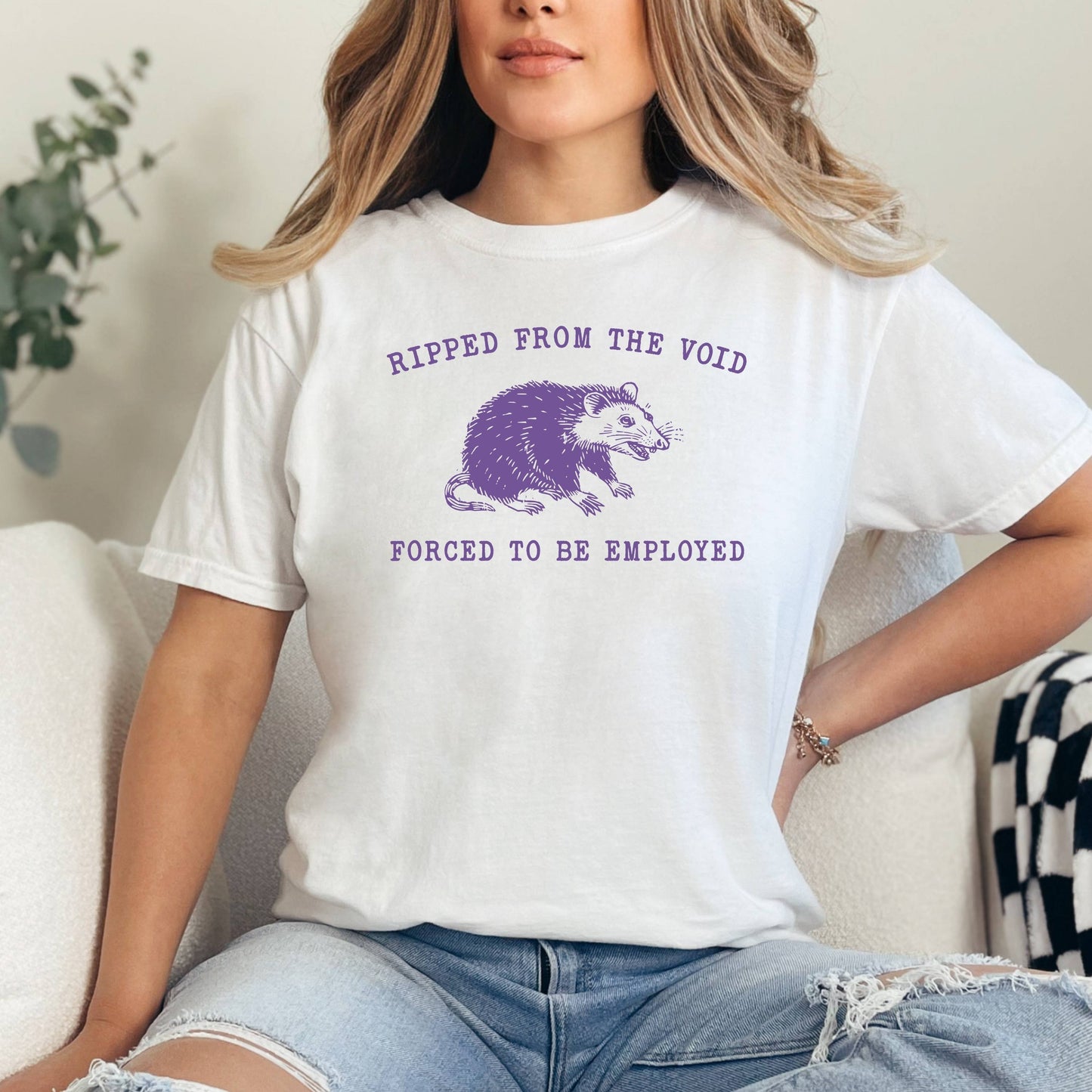 Ripped from the Void, Forced to be Employed, Funny Rat T-shirt
