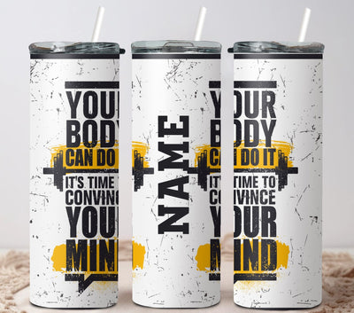 Powerlifting Tumbler, Custom Gym Tumbler