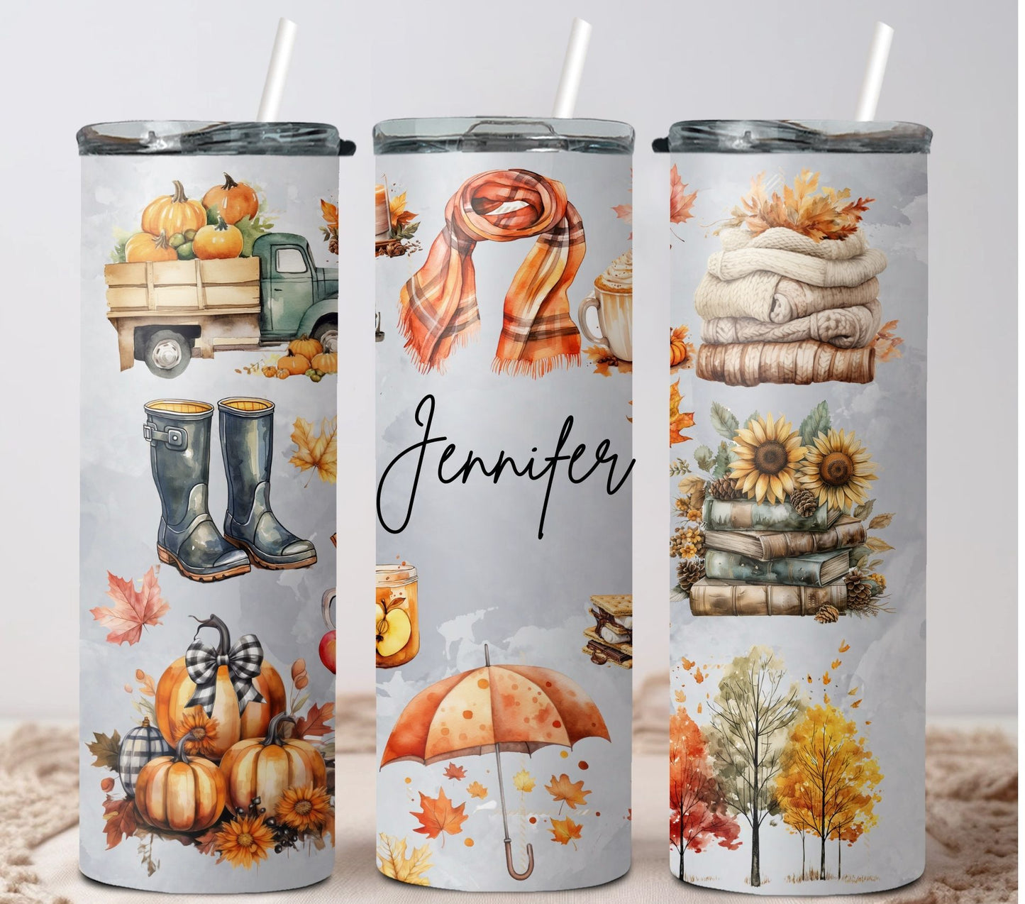 Fall Tumbler, Fall Custom Tumbler