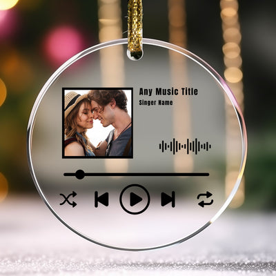 Couple Ornament, Custom Song Ornament