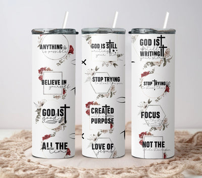 Christian Bible Verse Tumbler