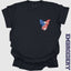 USA Eagle Flag Embroidery T-Shirt, Patriotic Shirt