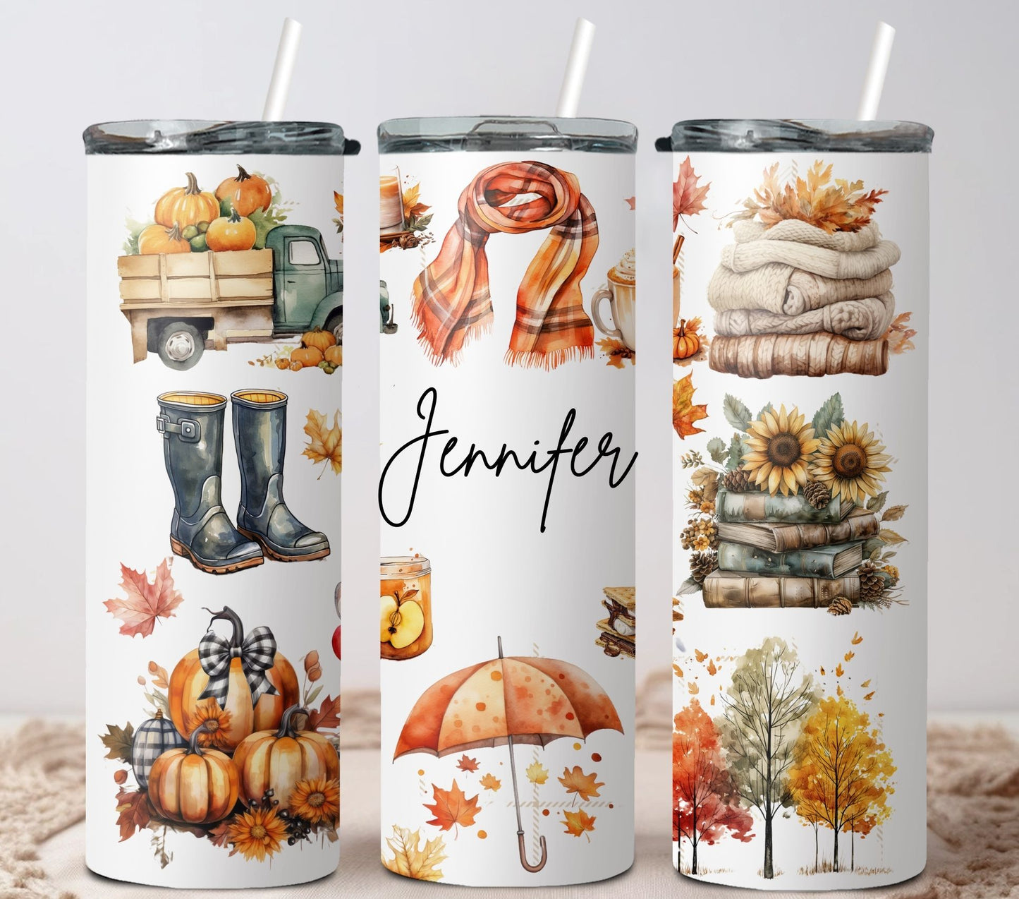 Fall Tumbler, Fall Custom Tumbler