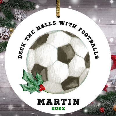 Soccer Ornament, Soccer Custom Ornament