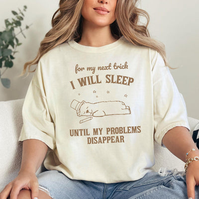 For My Next Trick I Will Sleep Until My Problem Disappear T-Shirt, Funny Magician Bear Shirt