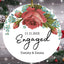 Engaged Ornament, Engaged Floral Couple Ornament