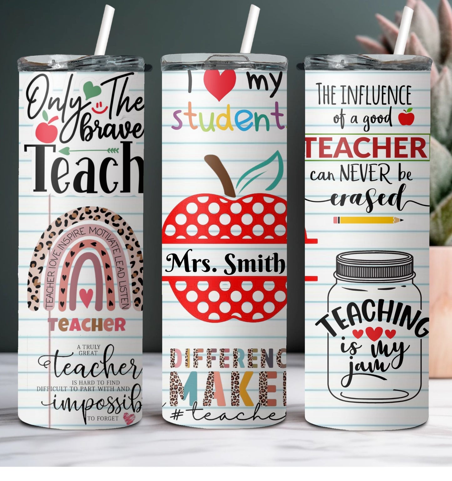 Teacher Tumbler, Mrs Teacher Tumbler