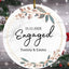 Engaged Ornament, Engaged Flowers Couple Ornament