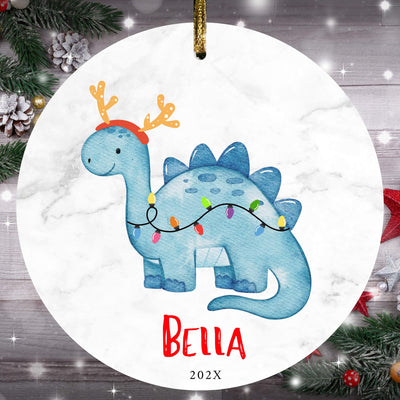 Dinosaur Ornament, Dinosaurs Name Ornament