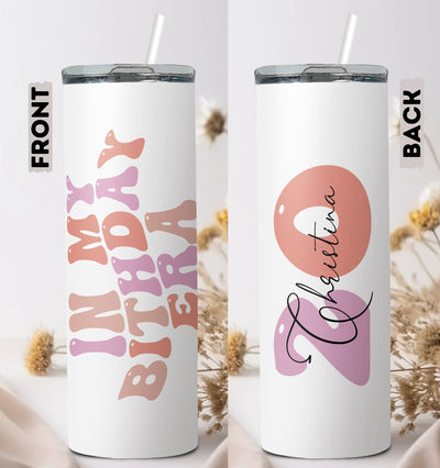 Custom Birthday 20 Era Tumbler, 20th Birthday Tumbler