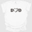 Dad Embroidered Heart T-Shirt, Perfect Gift for Father's Day