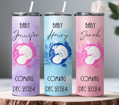 Custom Baby Tumbler, Pregnancy Tumbler